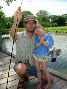 Father and Daughter with Bullhead