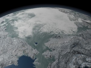 north pole sea ice