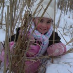 Emily in the Cattails Close Up